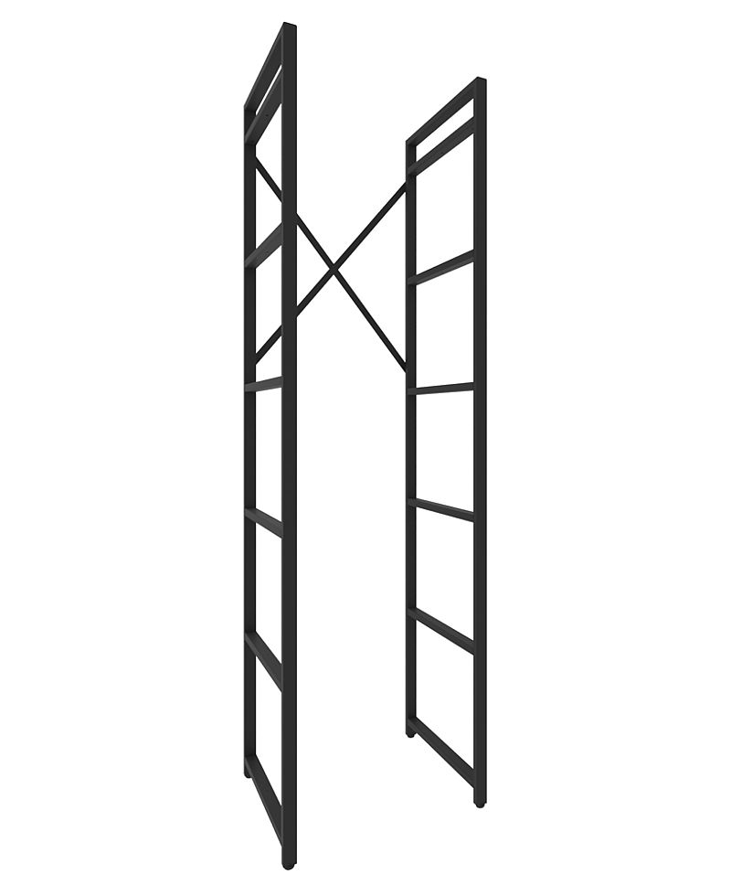 Каркас для стеллажа Микс 45×44×189,5&nbsp;см, чёрный