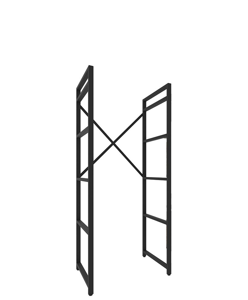 Каркас для стеллажа Микс 60×44×154&nbsp;см, чёрный